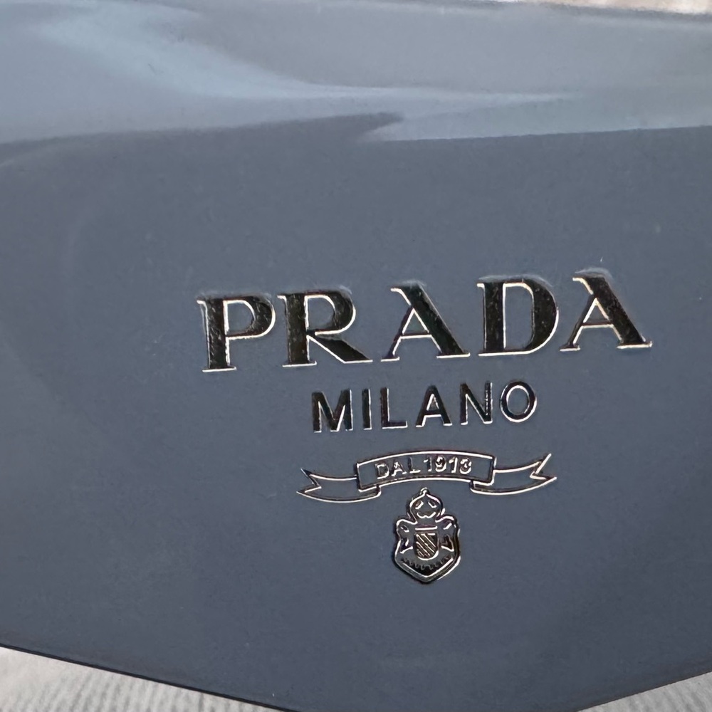 Prada Black and Gray Geometric Sunglasses - Picture 9 of 10